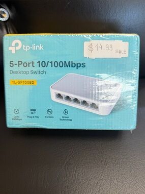 TP-Link SF1005D 5-Port 10/100Mbps Fast Ethernet Switch (Brand New SEALED)
